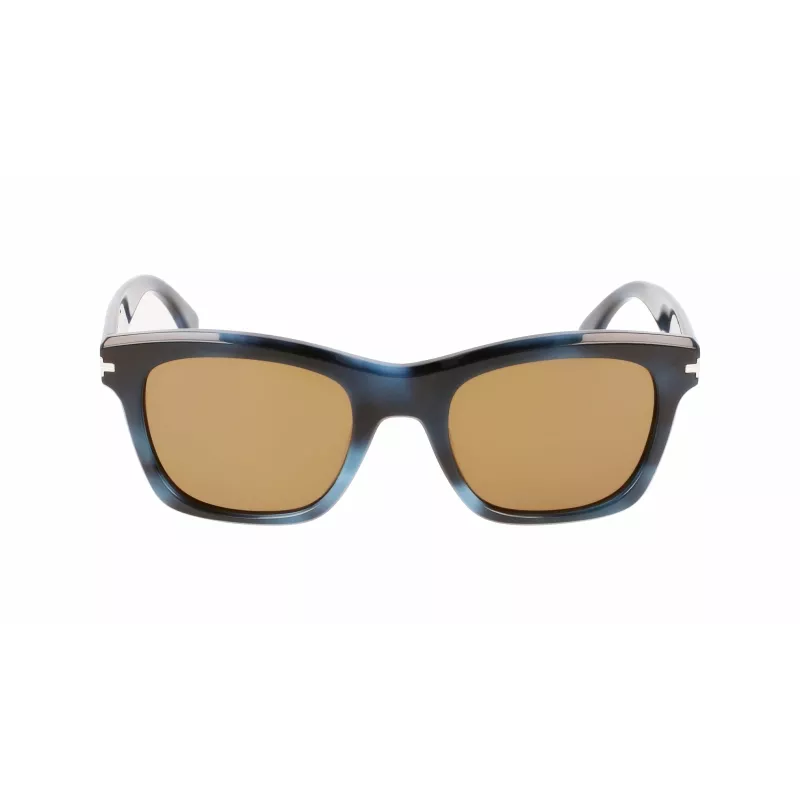 LANVIN LNV620S-425 Vyriški kvadratiniai acetatiniai akiniai nuo saulės - mėlynas rėmelis, pilki lęšiai, UV400