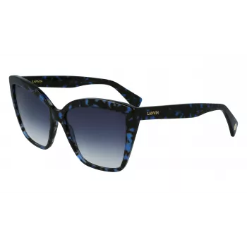 LANVIN Women's LNV617S-425 Butterfly Sunglasses Blue Gradient 59mm