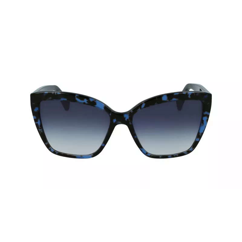 LANVIN Women's LNV617S-425 Butterfly Sunglasses Blue Gradient 59mm