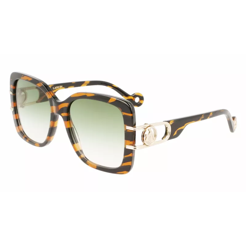 LANVIN Women's LNV624S-236 Sunglasses Havana Brown Gradient 53mm