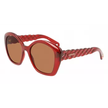 LANVIN Women's LNV628S-601 Square Sunglasses - Black/Grey - 54/19/140 mm