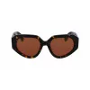 LANVIN moteriški akiniai nuo saulės LNV647S-234 Brown Havana acetatas 53mm