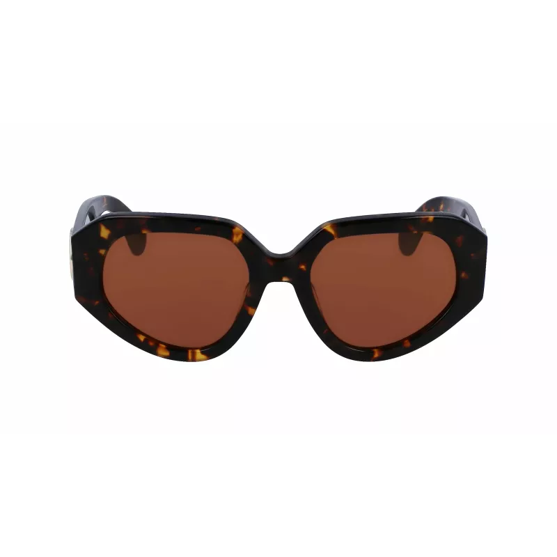 LANVIN moteriški akiniai nuo saulės LNV647S-234 Brown Havana acetatas 53mm