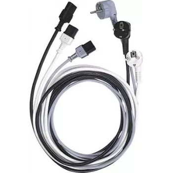 LAPP maitinimo laidas su Schuko kištuku ir IEC C13 lizdu, H05VV-F, 2,5 m, juodas, 10 A, 250 V 73222334