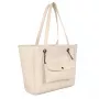 Laura Ashley Women's Cream Quilted Faux Leather Shoulder Bag - Relief Q LTD CRM (30x30x10 cm)