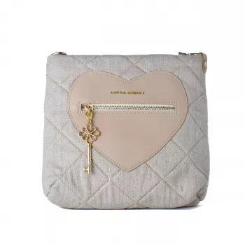 Laura Ashley Women's Dixicream Shoulder Bag Cream Faux Leather 24x24x9 cm