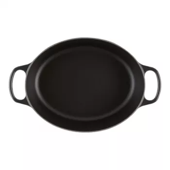Le Creuset Signature ovalus kepimo indas 31 cm juodas emaliuotas ketus (4.7L)