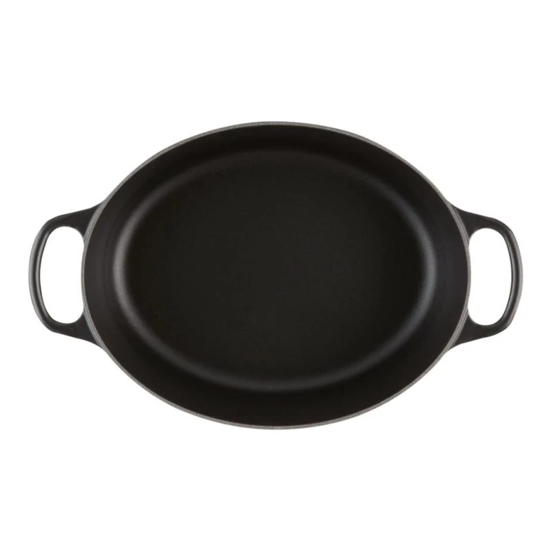 Le Creuset Signature ovalus kepimo indas 31 cm juodas emaliuotas ketus (4.7L)