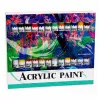 LEAN Meninio akrilo dažų rinkinys 24 spalvos 12 ml