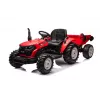 LEAN CARS 24V elektrinis traktorius HC-306 raudonas su priekaba