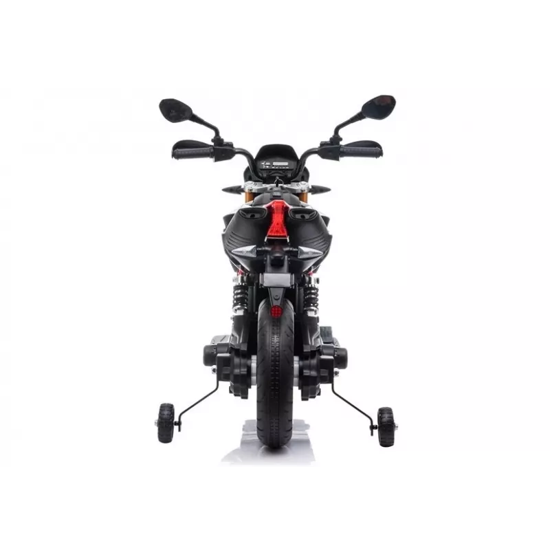LEAN CARS Aprilia A007 Electric Ride On Motorbike Black & Red