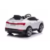 LEAN CARS Audi E-Tron elektrinis automobilis vaikams baltas QLS-6688 su LED žibintais ir MP3 grotuvu