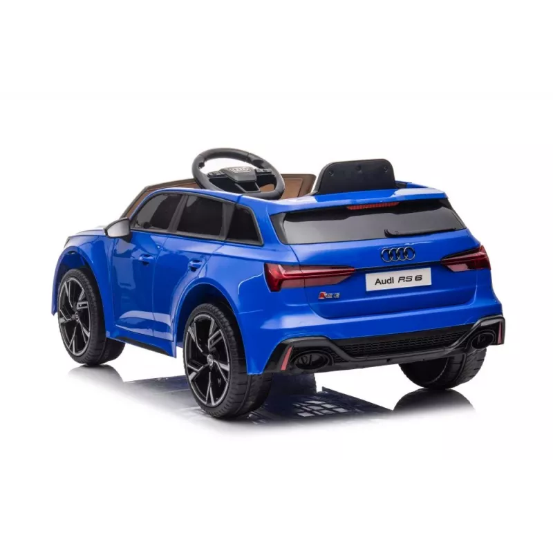 LEAN CARS Audi RS6 BRD-2118 baterijomis varoma transporto priemonė mėlyna