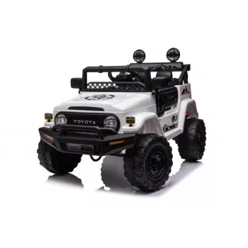 LEAN CARS Battery Car Toyota FJ White 4x4