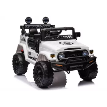 LEAN CARS Battery Car Toyota FJ White 4x4