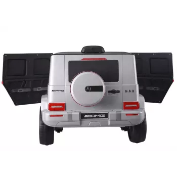 LEAN CARS Battery Operated Car Mercedes G63 S306-1 Silver