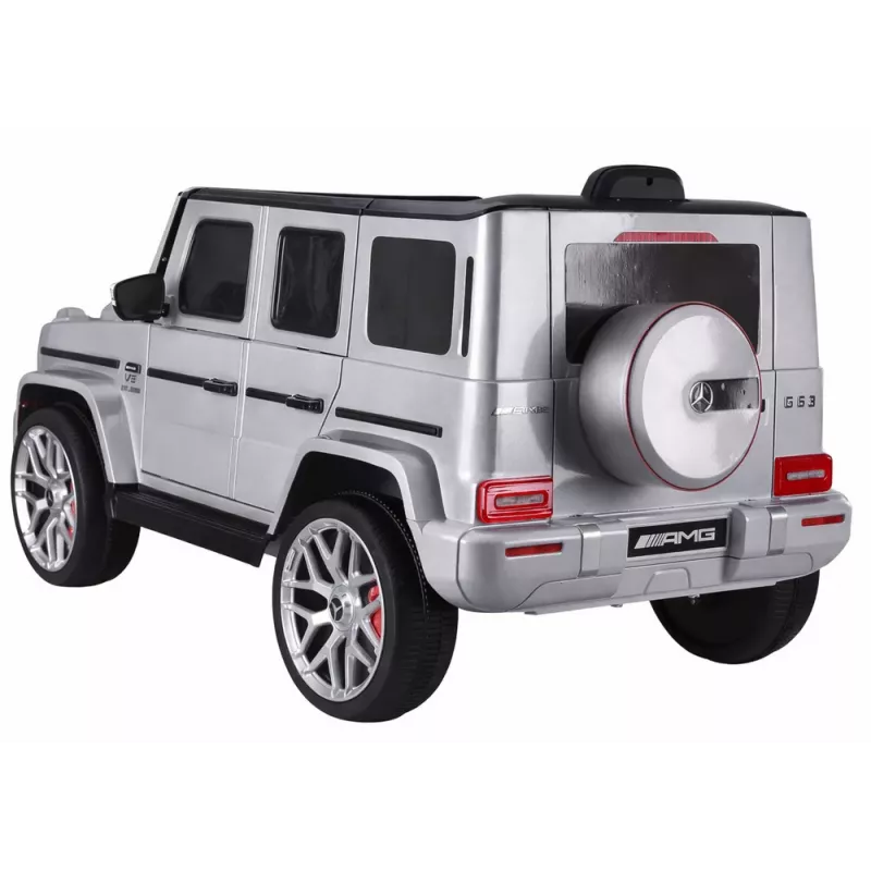 LEAN CARS Battery Operated Car Mercedes G63 S306-1 Silver
