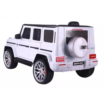 LEAN CARS Battery Operated Car Mercedes G63 S306-1 White