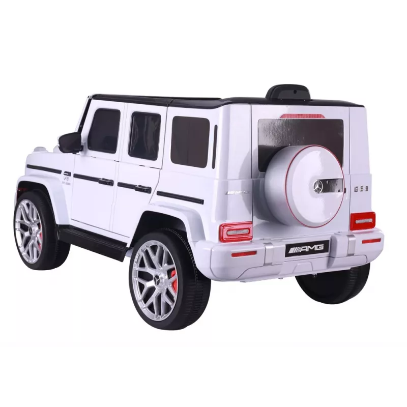 LEAN CARS Battery Operated Car Mercedes G63 S306-1 White