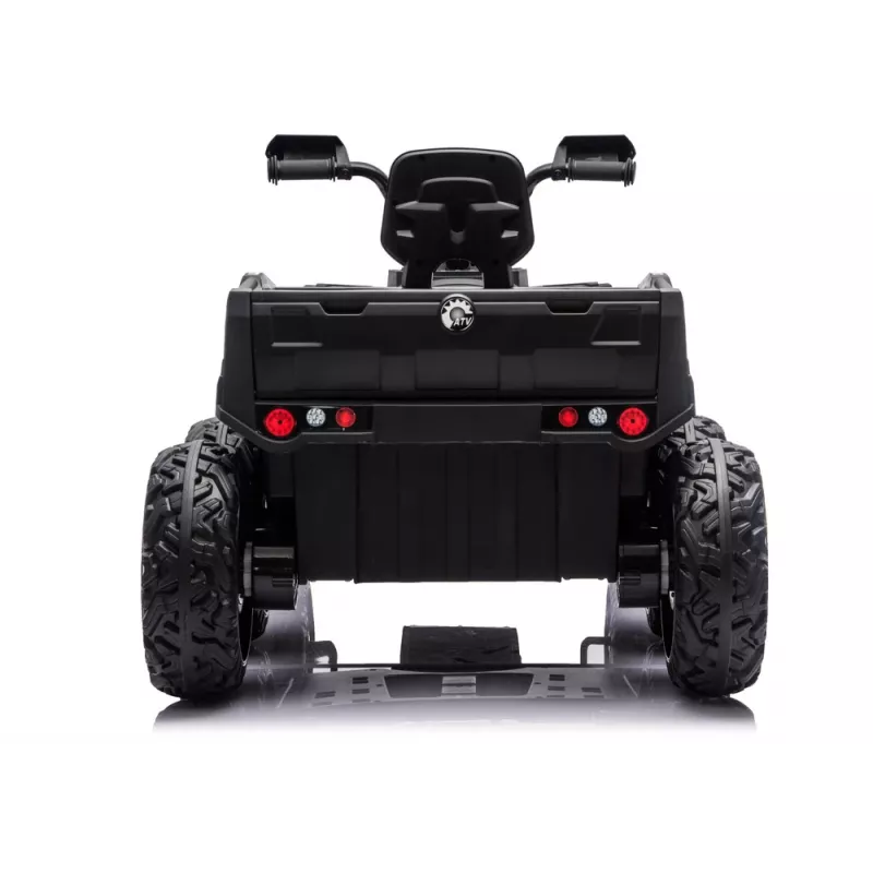 LEAN CARS Baterijomis varomas keturratis ATV 6 ratai su priekaba JC606 24V 4x4 Raudonas