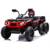 LEAN CARS Baterijomis varomas keturratis ATV 6 ratai su priekaba JC606 24V 4x4 Raudonas