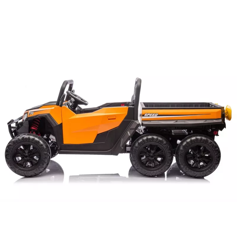 LEAN CARS Battery Operated Vehicle 6 Wheels XB-1038A 4x4 24V Orange