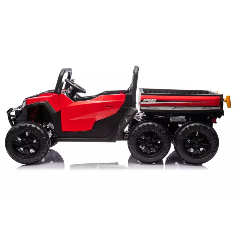 LEAN CARS Battery Operated Vehicle 6 Wheels XB-1038A 4x4 24V Red