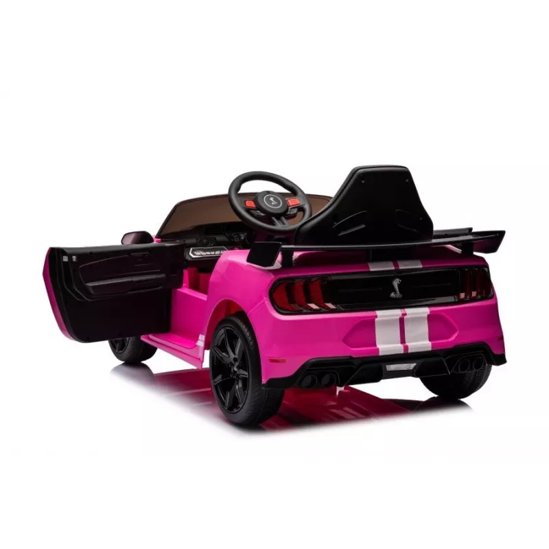 LEAN CARS Battery-Operated Vehicle Ford Mustang GT500 Shelby Pink