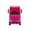 LEAN CARS Battery-Powered Car Mercedes Actros Truck Pink 4x4 with MP3 LED Pilot