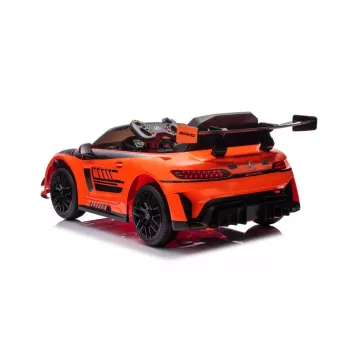 LEAN CARS baterijomis varomas automobilis Mercedes AMG GT3 oranžinis