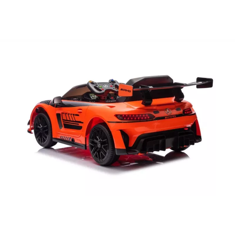 LEAN CARS baterijomis varomas automobilis Mercedes AMG GT3 oranžinis