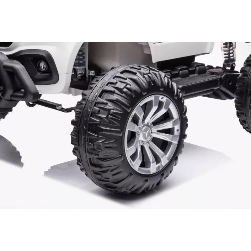 LEAN CARS baterijomis varomas automobilis Mercedes DK-MT950 4x4 baltas