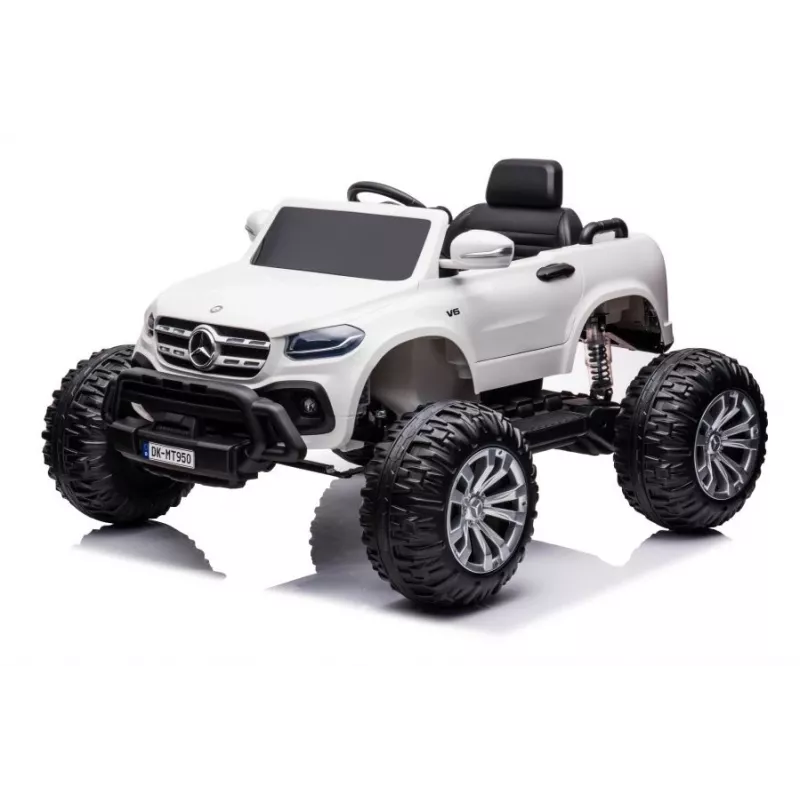LEAN CARS baterijomis varomas automobilis Mercedes DK-MT950 4x4 baltas