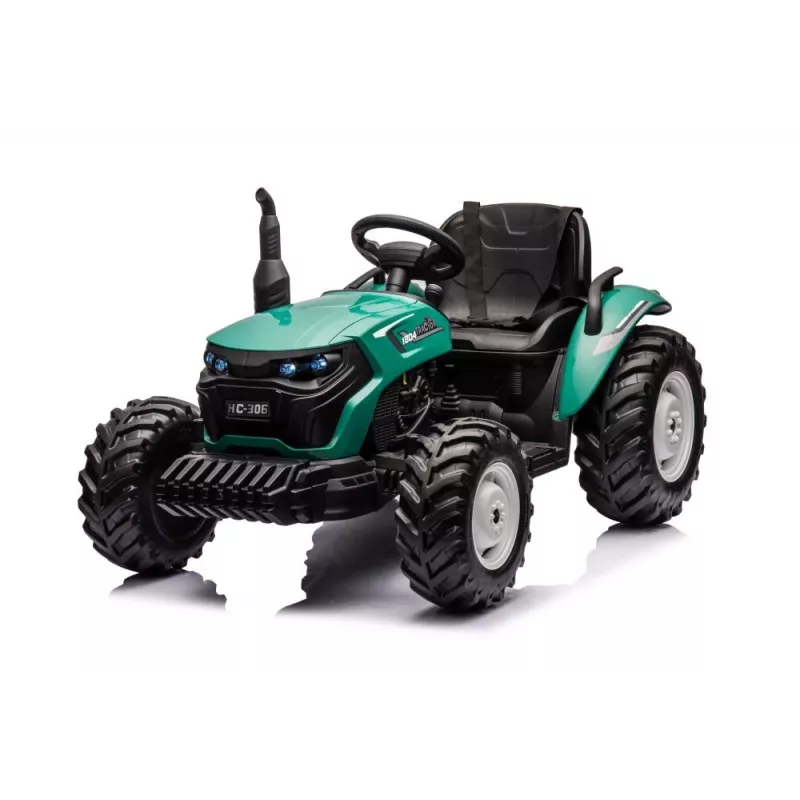 LEAN CARS elektrinis traktorius su pedalais HC-306 tamsiai žalia 24V