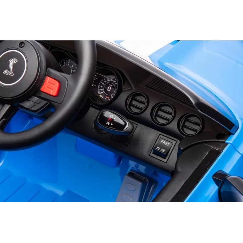 LEAN CARS baterijomis varoma transporto priemonė Ford Mustang GT500 Shelby mėlyna
