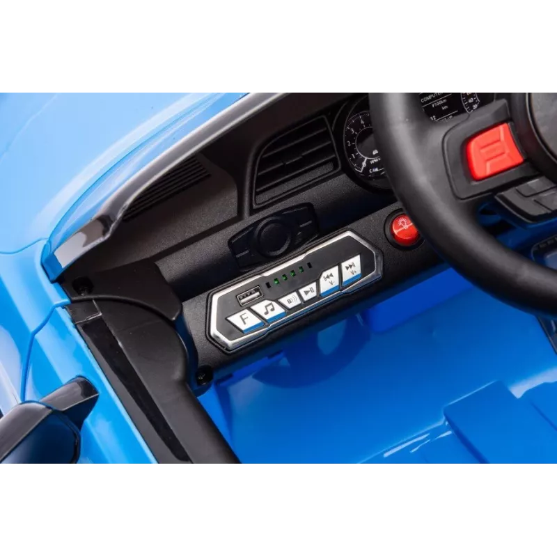 LEAN CARS baterijomis varoma transporto priemonė Ford Mustang GT500 Shelby mėlyna