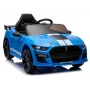 LEAN CARS baterijomis varoma transporto priemonė Ford Mustang GT500 Shelby mėlyna