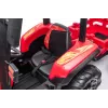 LEAN CARS akumuliatorinis traktorius BLT-206 raudonas, 12V 7Ah, 2x35W, vaikiškas važinėjamas su nuotolinio valdymo pulteliu ir priekaba