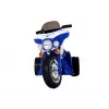LEAN CARS Blue Electric Ride On Motorcycle JT568 Police for Children LED