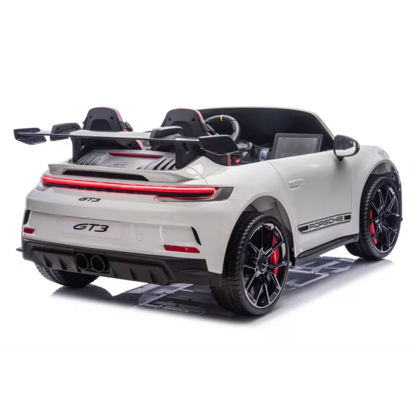 LEAN CARS DK-P911 Porsche GT3 24V akumuliatorinis važinėjamas automobilis baltas
