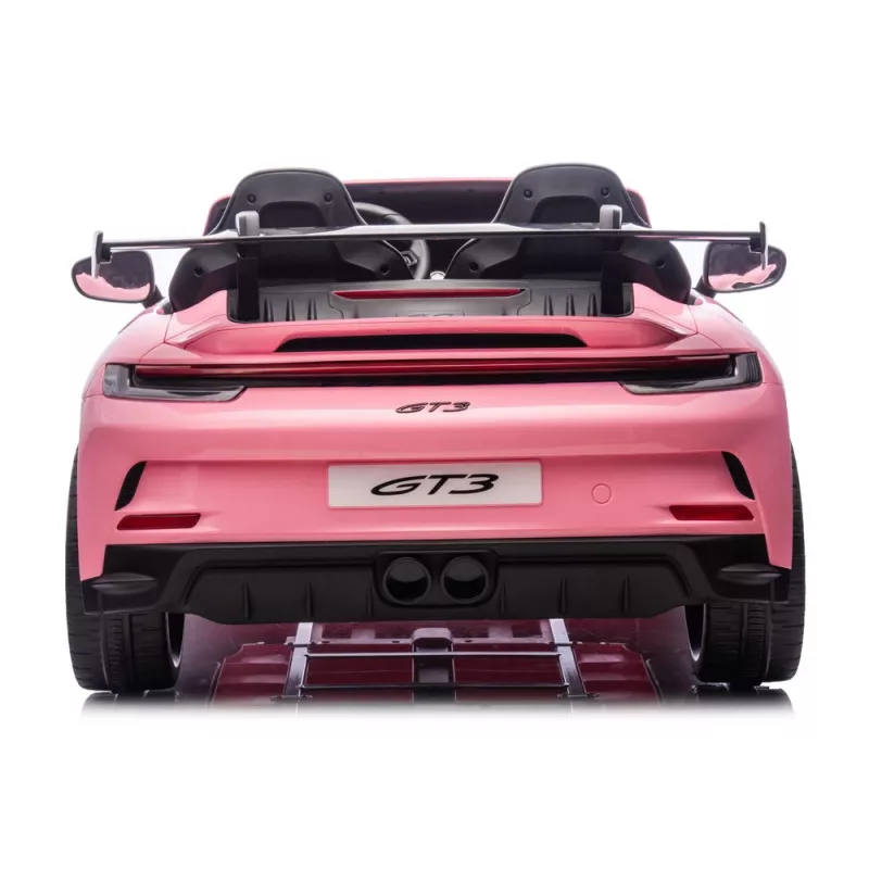 LEAN CARS DK-P911 Porsche GT3 24V rožinis akumuliatorinis važinėjamas automobilis