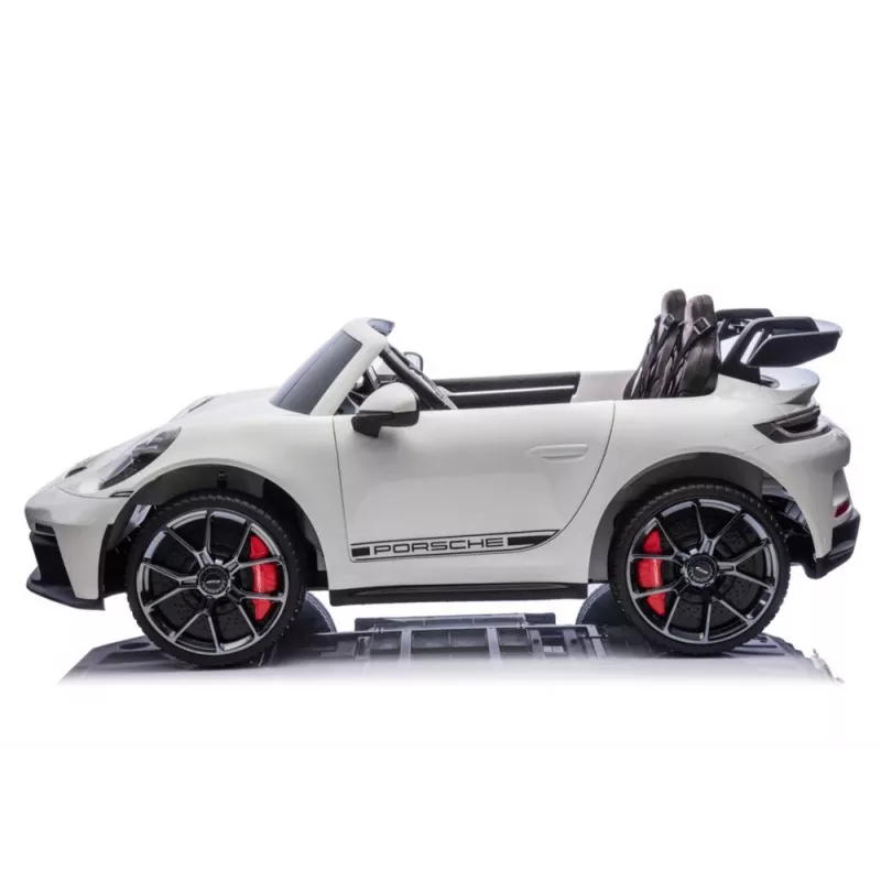 LEAN CARS DK-P911 Porsche GT3 Battery-Operated Ride-On Car White
