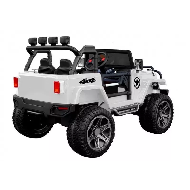 LEAN CARS Elektrinis važinėjamas automobilis WXE-1688 4x4 Baltas