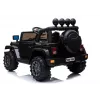 LEAN CARS Electric Ride-On Jeep BRD-7588 su LED žibintais, MP3, nuotolinio valdymo pultu, juodas 4x4