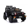 LEAN CARS Electric Ride-On Jeep BRD-7588 su LED žibintais, MP3, nuotolinio valdymo pultu, juodas 4x4
