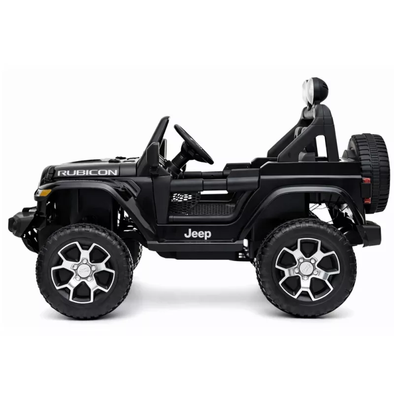 LEAN CARS Electric Ride On Jeep Rubicon 4x4 Black