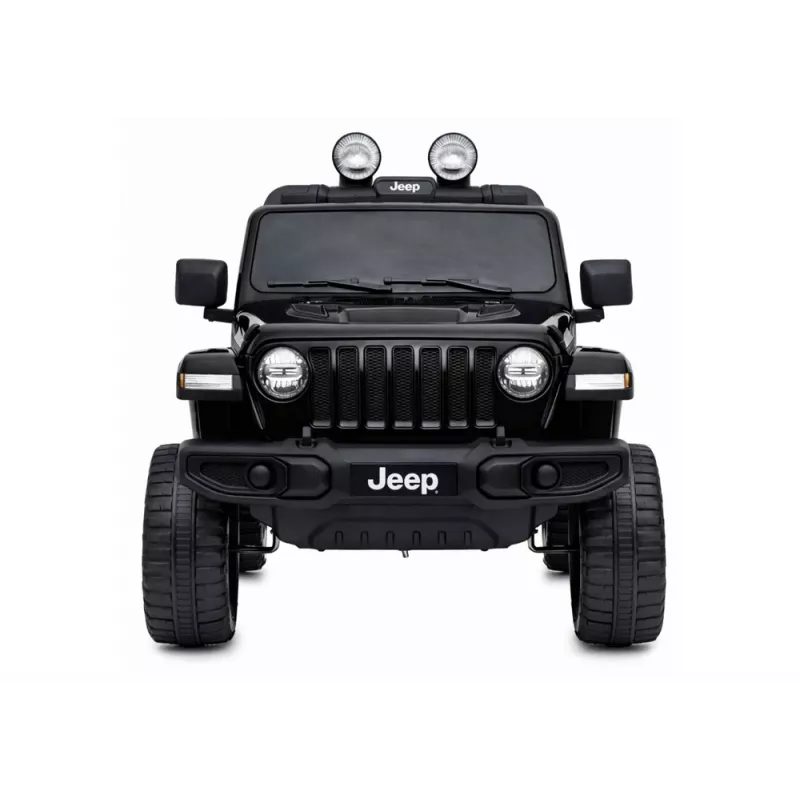LEAN CARS Electric Ride On Jeep Rubicon 4x4 Black