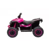 LEAN CARS elektrinis keturratis HL568 rožinis – 12V 2x30W vaikų ATV su muzika, LED lemputėmis, 30 kg talpa