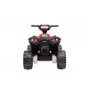 LEAN CARS elektrinis keturratis HL568 raudonas 6V baterija vaikams ATV su LED šviesomis ir muzika