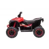 LEAN CARS elektrinis keturratis HL568 raudonas 6V baterija vaikams ATV su LED šviesomis ir muzika